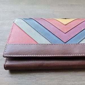 Cazozo Genuine Leather Wallet Multi-Color w/ RFID Blocker
